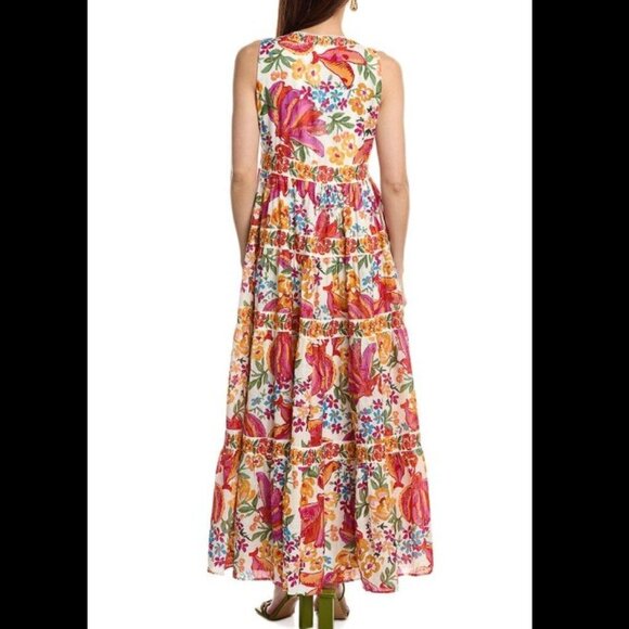 NWT Sezane X Farm Rio Alamedee Maxi Dress Size 4 - Picture 6 of 17